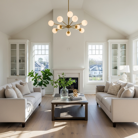 Modern Tiered Sputnik Metal Chandelier