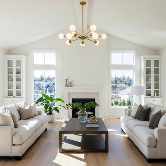 Modern Tiered Sputnik Metal Chandelier